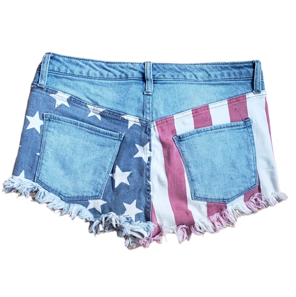 American flag jean shorts - Picture 2 of 3